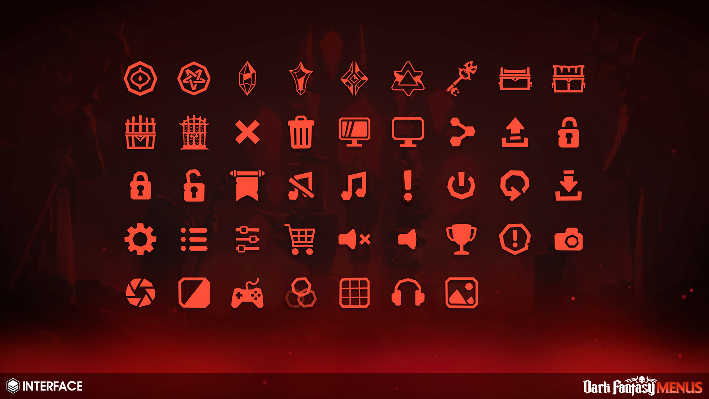 INTERFACE - Dark Fantasy Menus