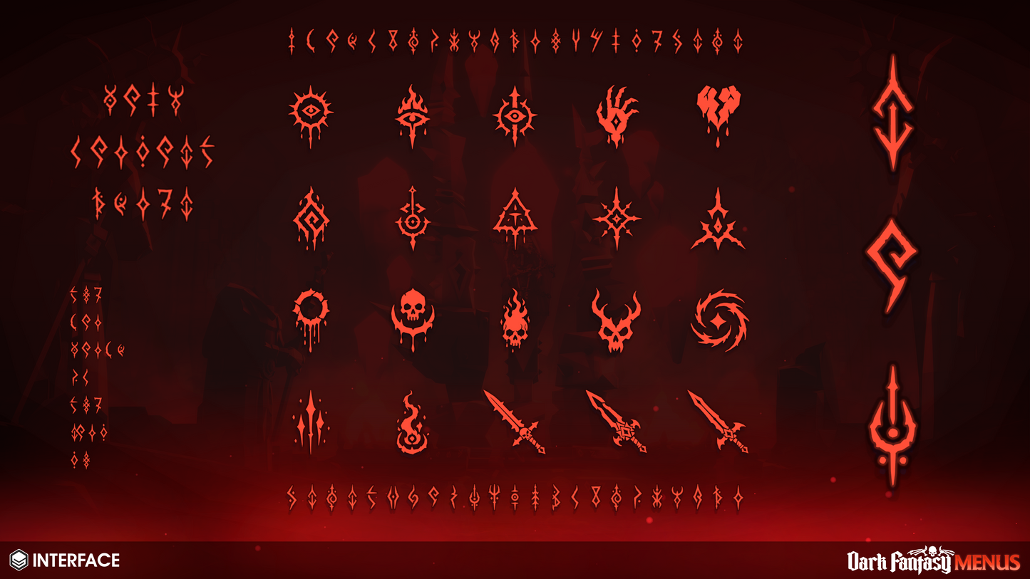 INTERFACE - Dark Fantasy Menus