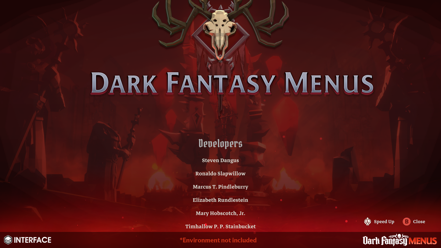 INTERFACE - Dark Fantasy Menus