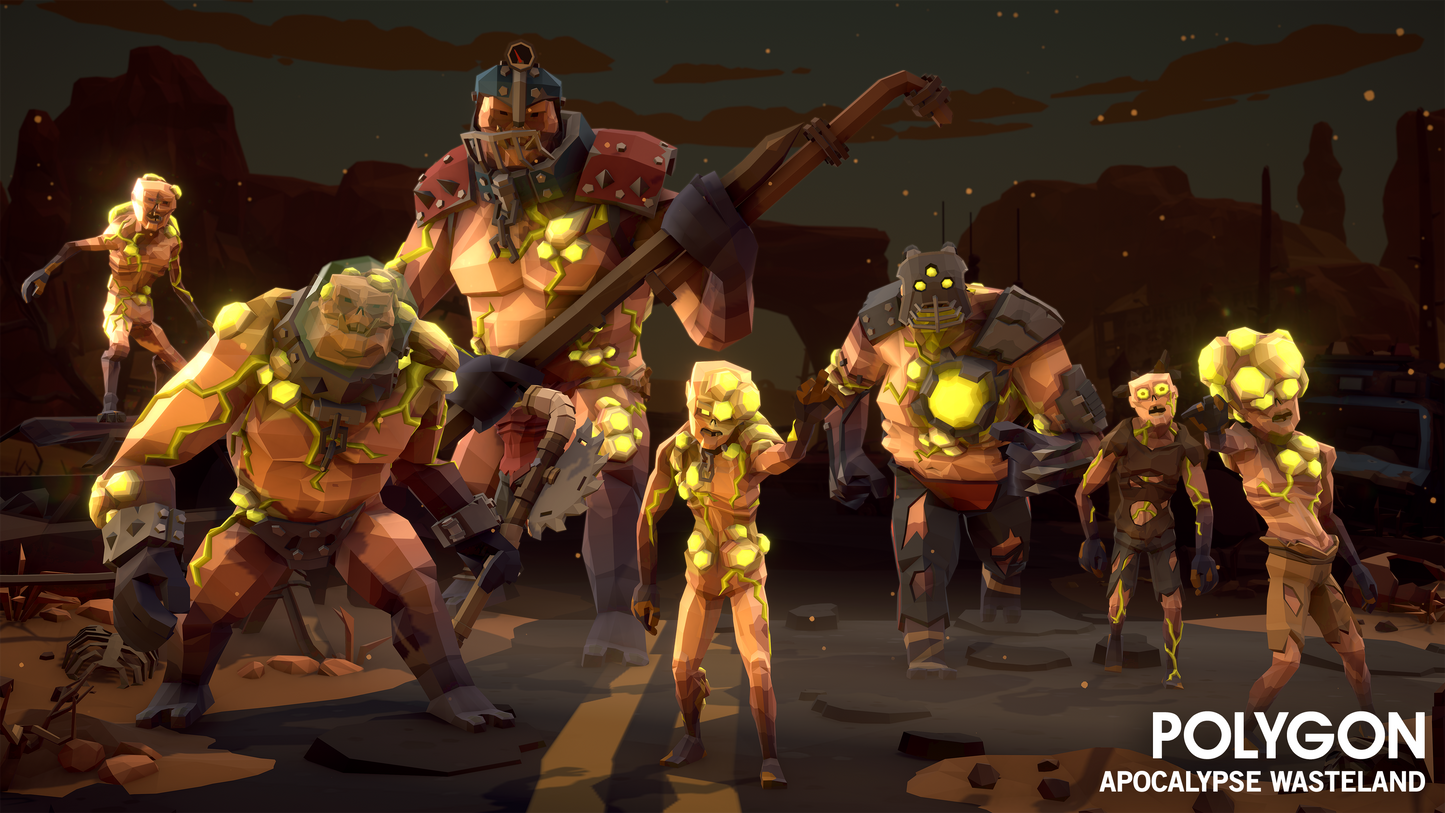 Goop Mutant low poly asset characters