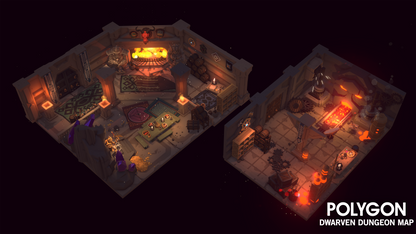 POLYGON - Dwarven Dungeon Map