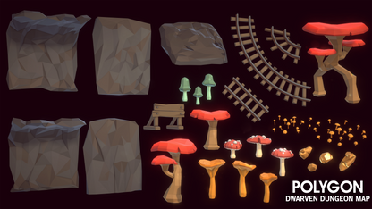 POLYGON - Dwarven Dungeon Map