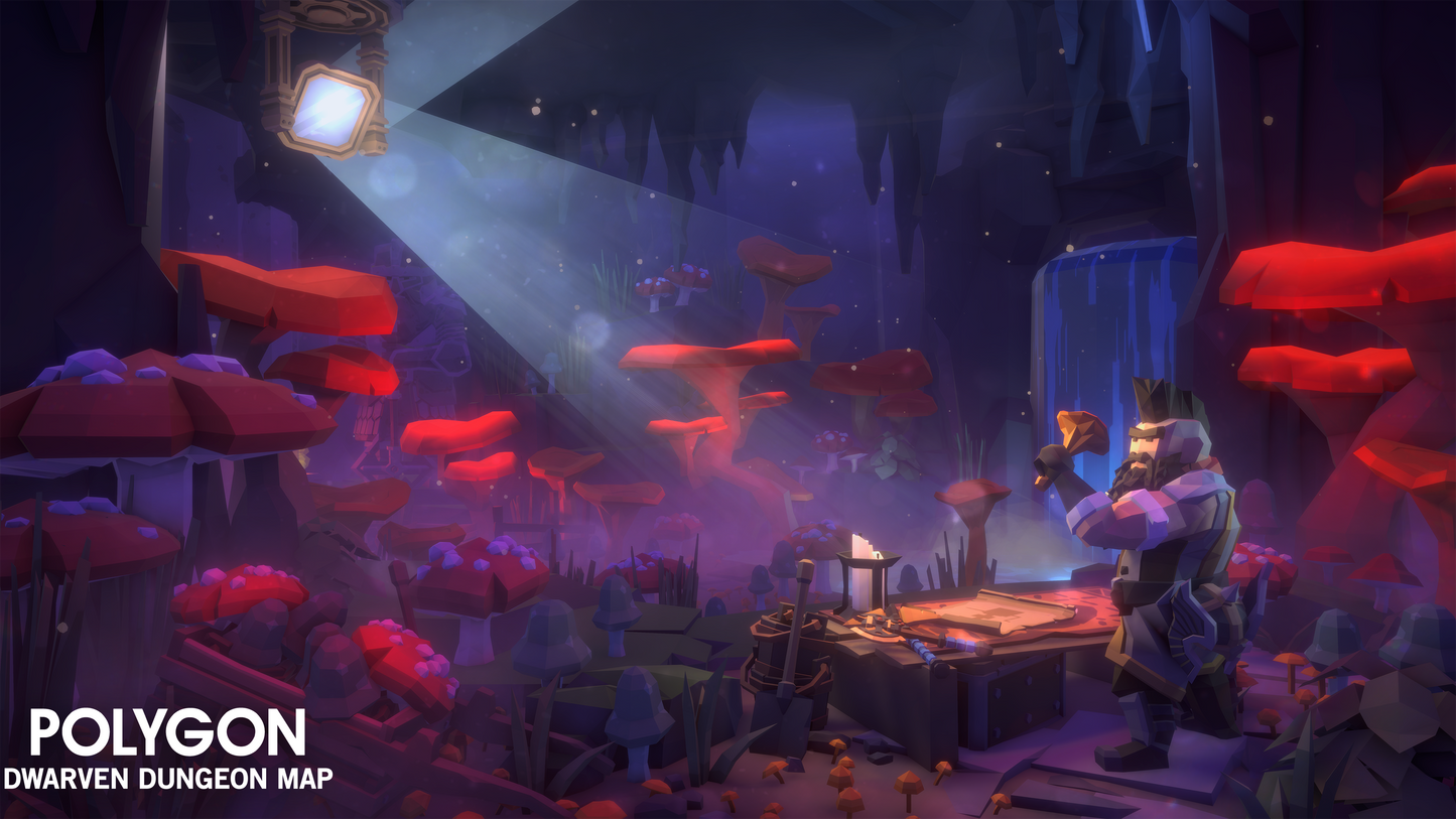 POLYGON - Dwarven Dungeon Map