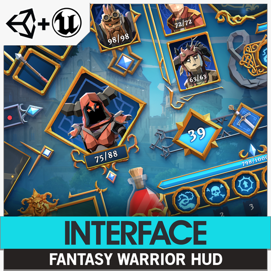 INTERFACE - Fantasy Warrior HUD