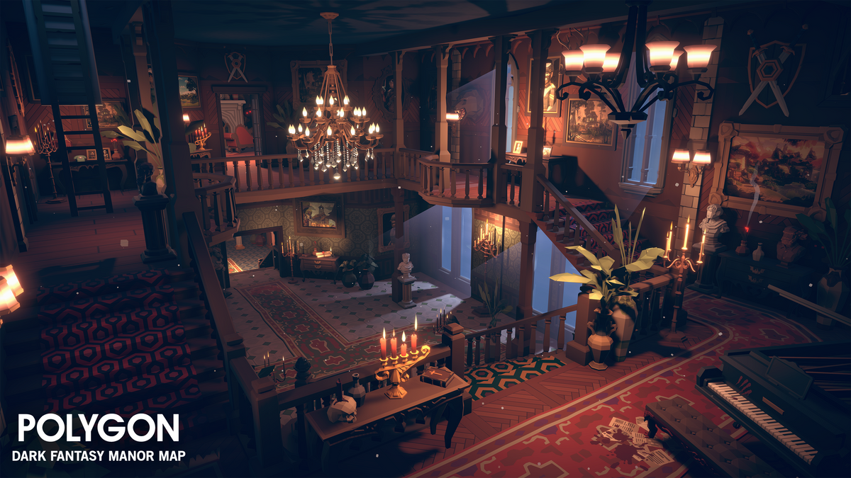 POLYGON - Dark Fantasy Manor Map