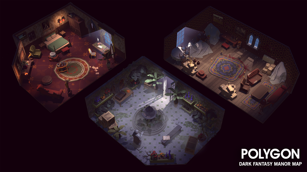 POLYGON - Dark Fantasy Manor Map