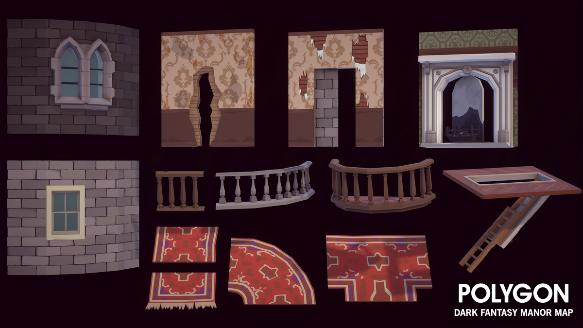 POLYGON - Dark Fantasy Manor Map