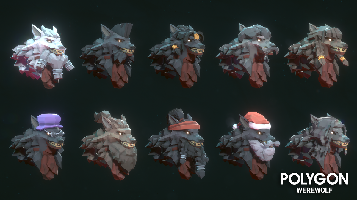 POLYGON | Werewolf | 3D Asset Pack – Synty Store