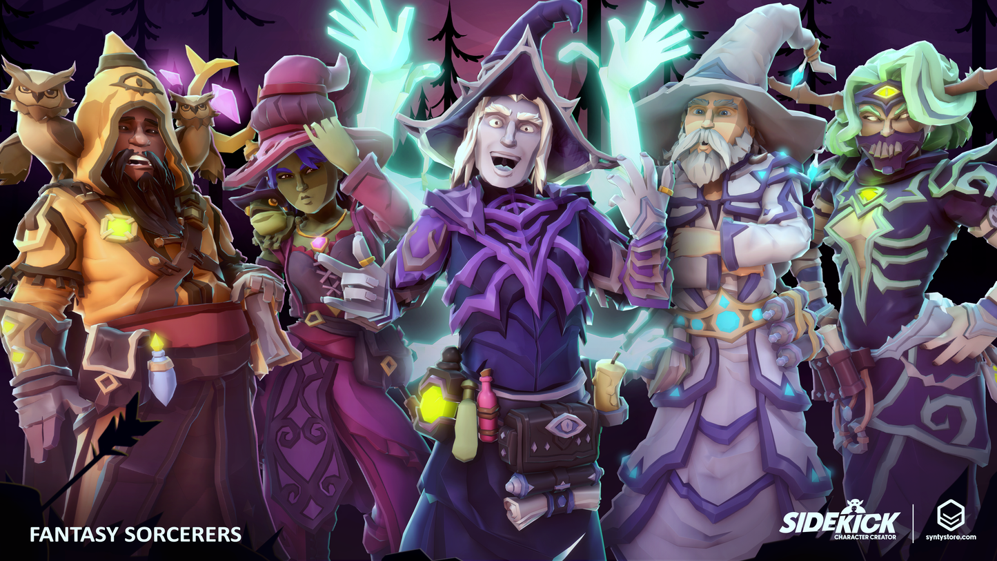 Fantasy Sorcerers - Sidekick Modular Characters