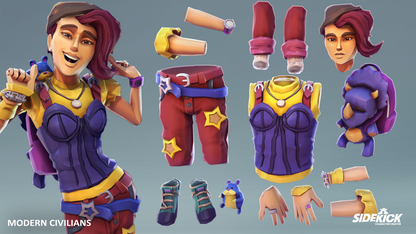Modern Civilians - Sidekick Modular Characters