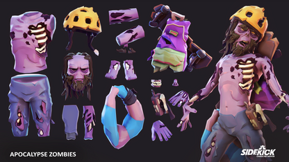 Apocalypse Zombies - Sidekick Modular Characters