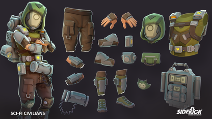 Sci-Fi Civilians – Sidekick Modular Characters
