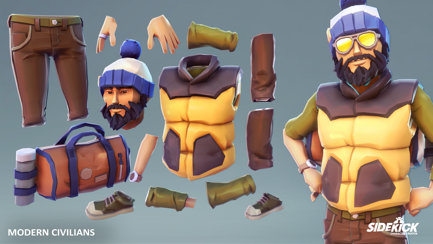 Modern Civilians - Sidekick Modular Characters