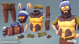 Sidekick | Modern Civilians | Modular 3D Character Pack – Synty Store