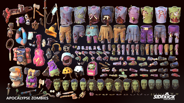 家具・インテリア zombies Sidekick | Apocalypse Zombies | Modular 3D Character Pack – Synty