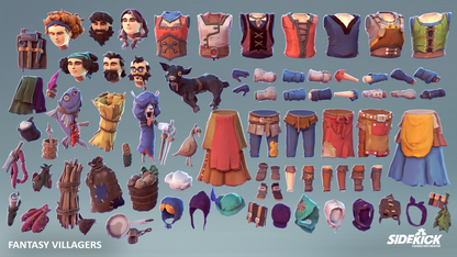 Fantasy Villagers - Sidekick Modular Characters