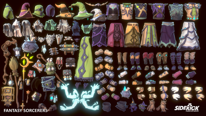 Fantasy Sorcerers - Sidekick Modular Characters