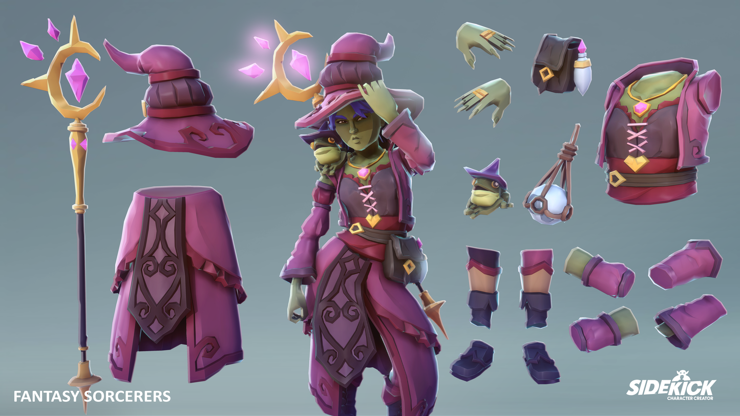 Fantasy Sorcerers - Sidekick Modular Characters
