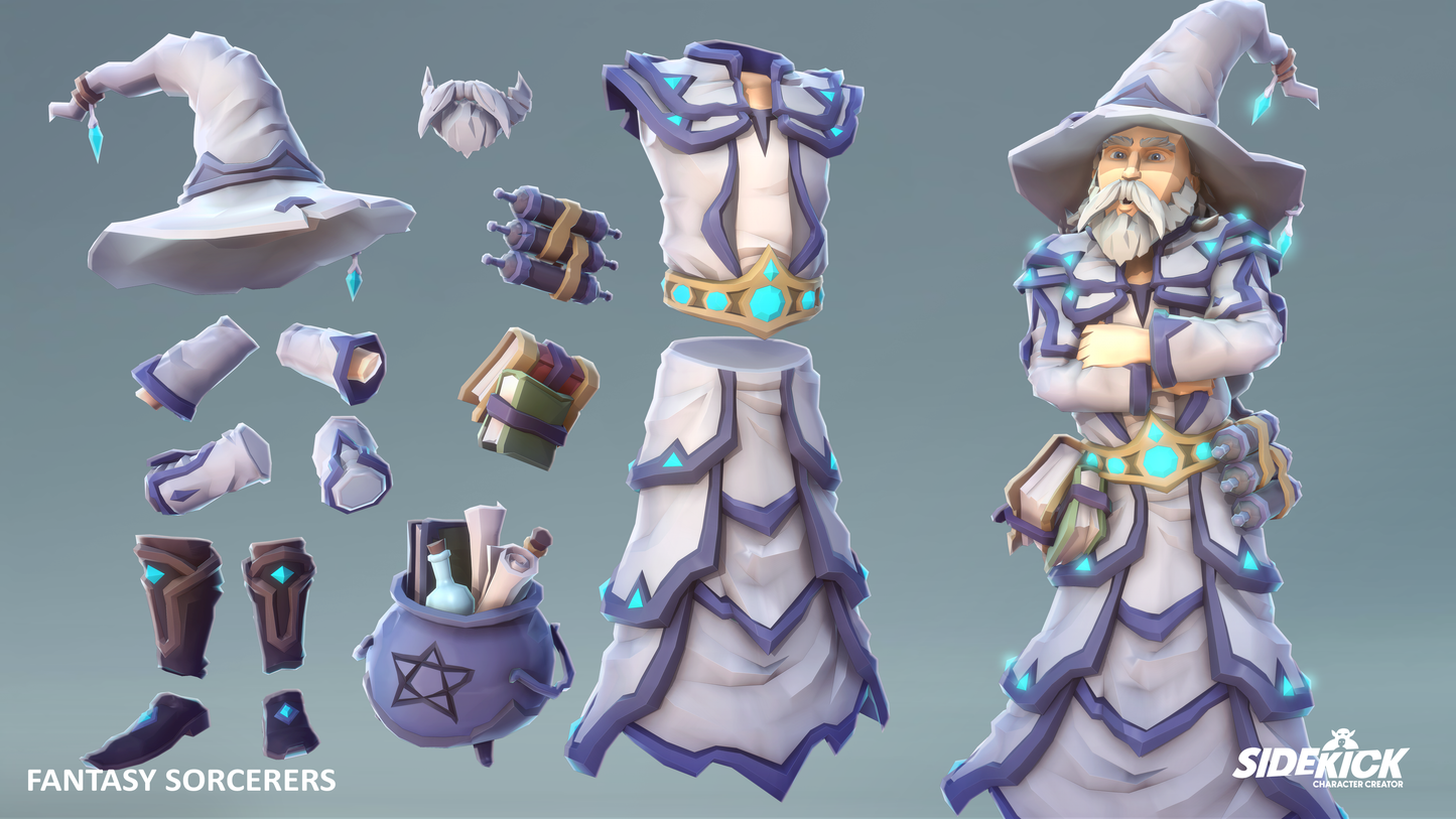 Fantasy Sorcerers - Sidekick Modular Characters