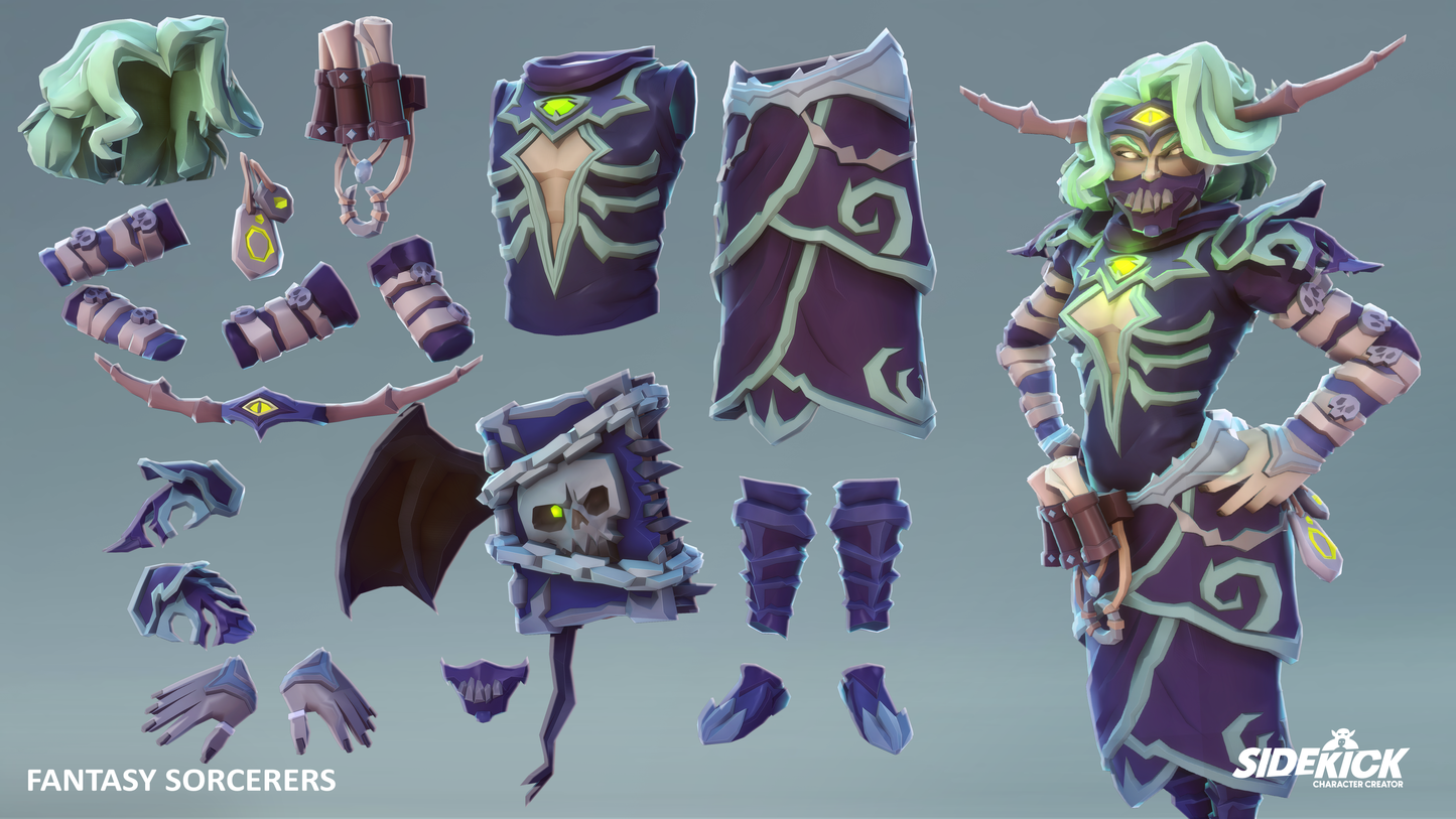 Fantasy Sorcerers - Sidekick Modular Characters