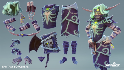 Fantasy Sorcerers - Sidekick Modular Characters