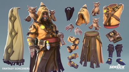 Fantasy Sorcerers - Sidekick Modular Characters