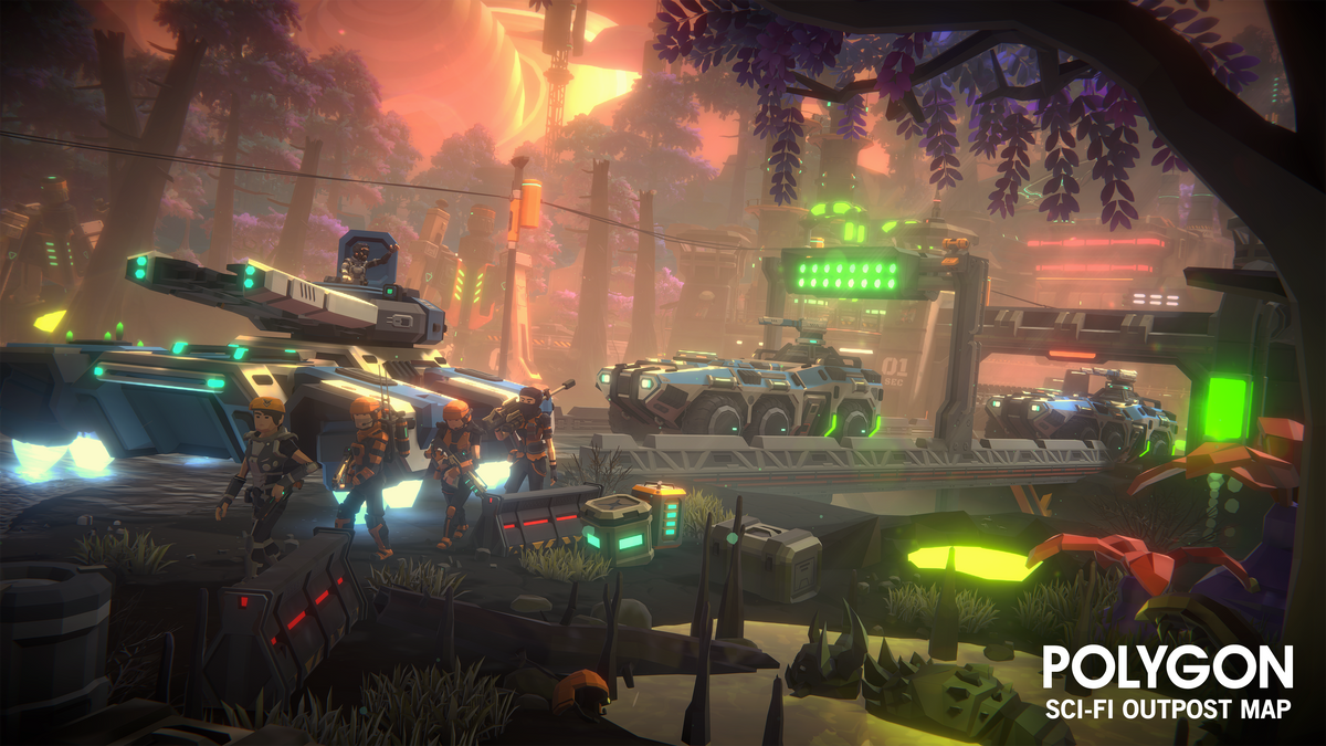 POLYGON | Sci-Fi Outpost Map | Synty™ Official Store – Synty Store