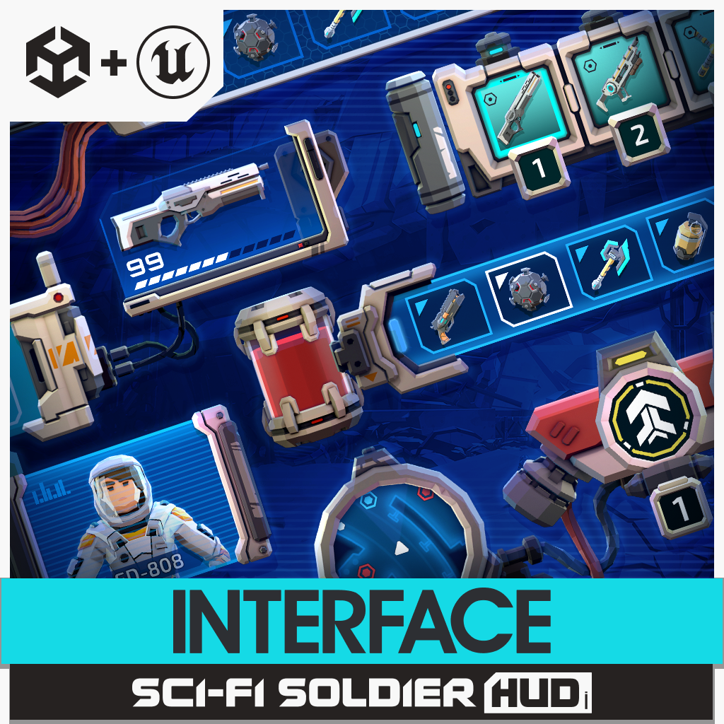 INTERFACE | Game Ready User Interface Assets | Synty Store