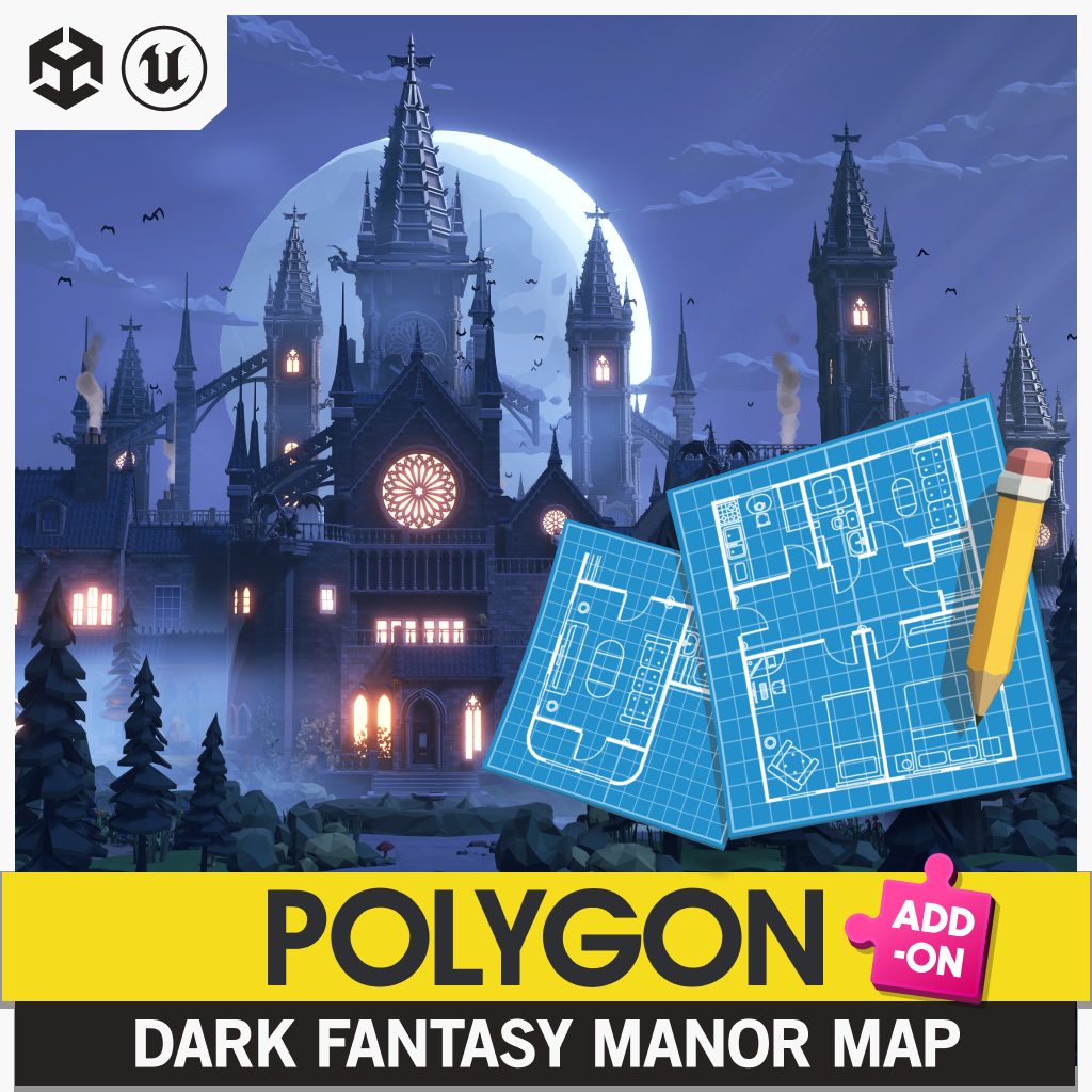 POLYGON - Dark Fantasy Manor Map