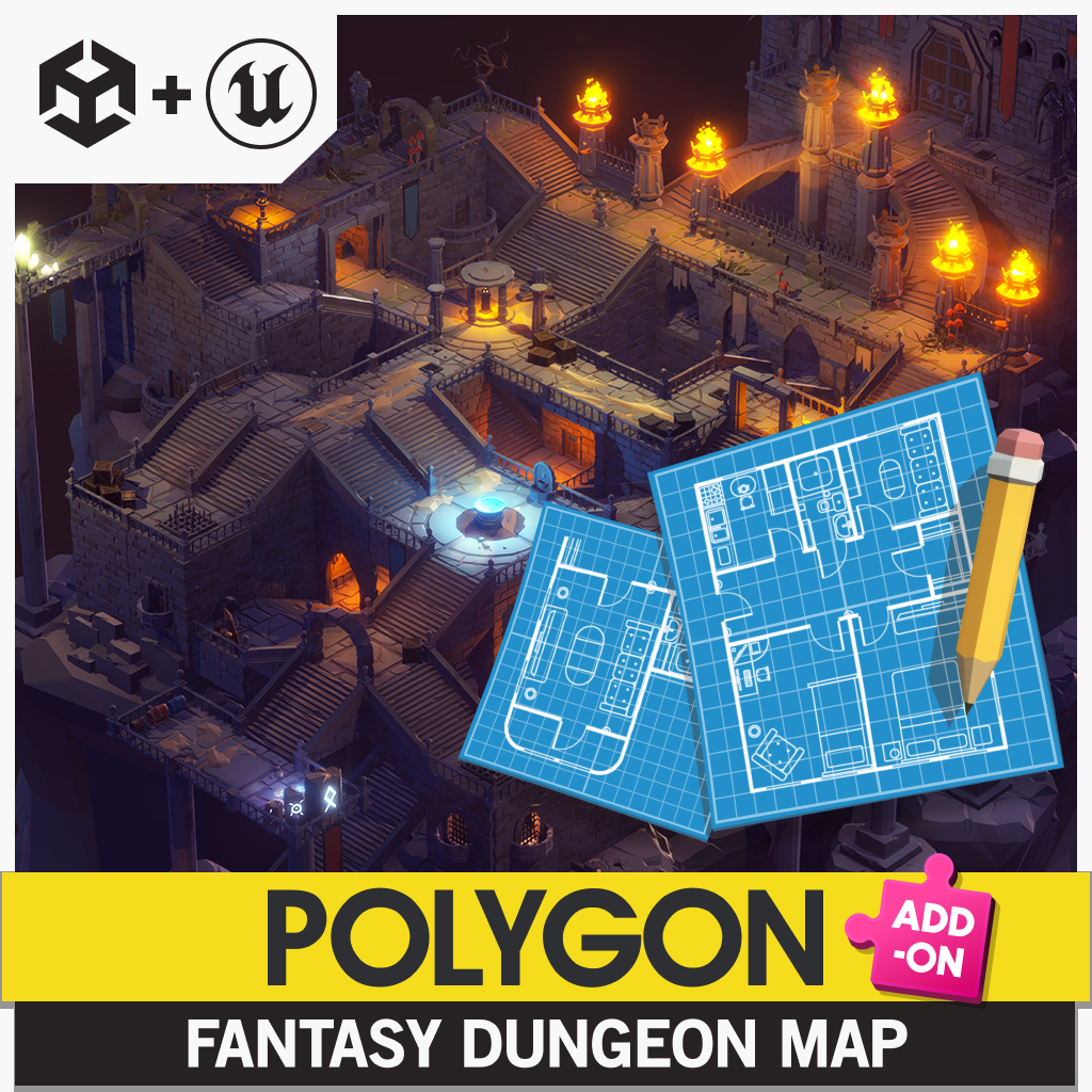POLYGON - Fantasy Dungeon Map