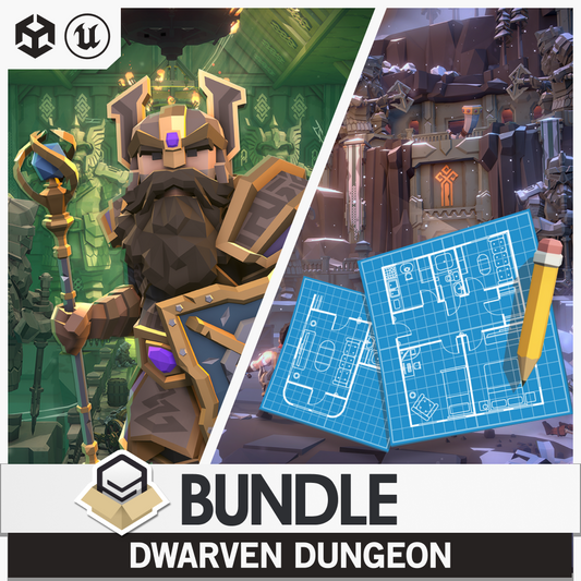 POLYGON - Dungeon Realms and Dwarven Dungeon Map Bundle