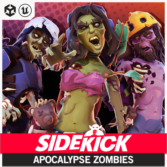 Apocalypse Zombies - Sidekick Modular Characters
