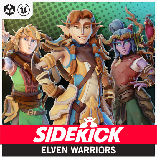 Elven Warriors - Sidekick Modular Characters