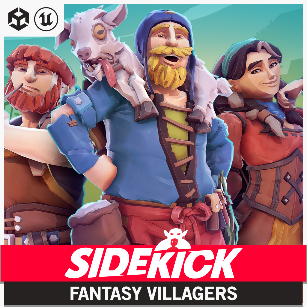 Fantasy Villagers - Sidekick Modular Characters