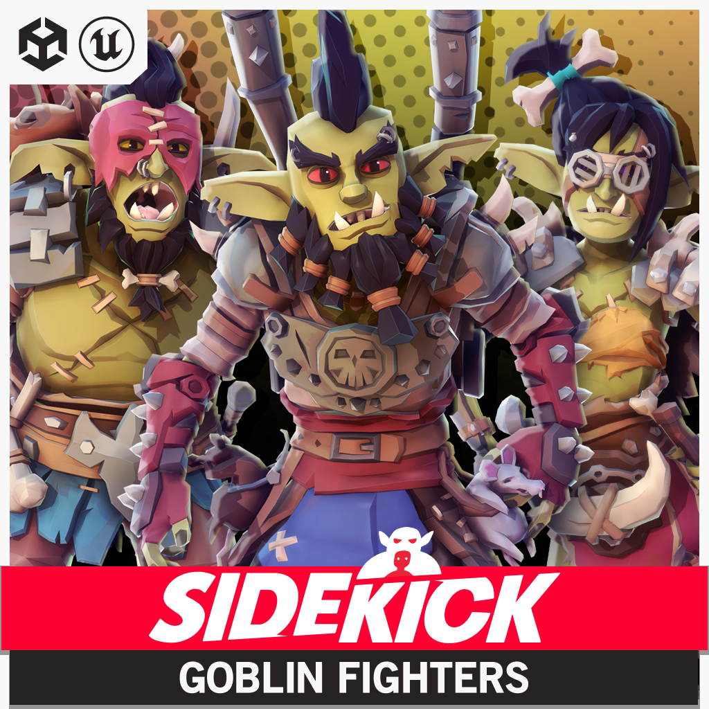 Goblin Fighters - Sidekick Modular Characters