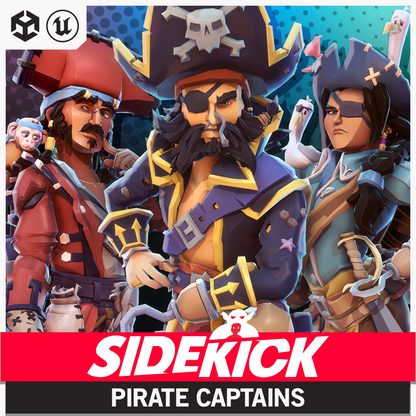 Pirate Captains - Sidekick Modular Characters