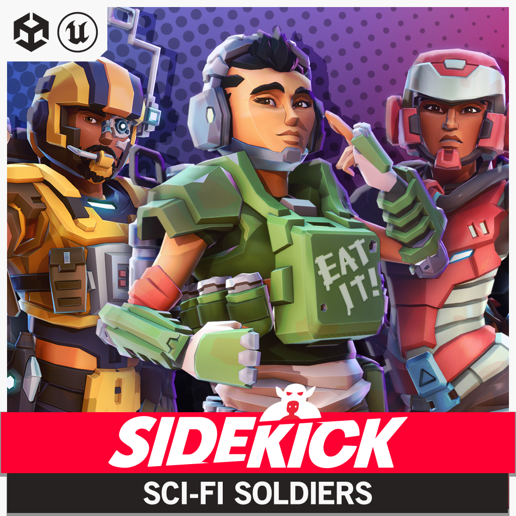 Sci-Fi Soldiers - Sidekick Modular Characters