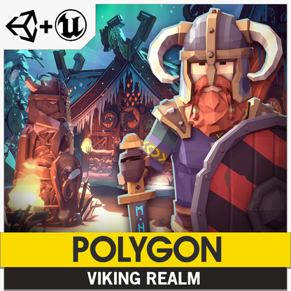 POLYGON Viking Realm 3D asset pack for Unreal Engine and Unity game development