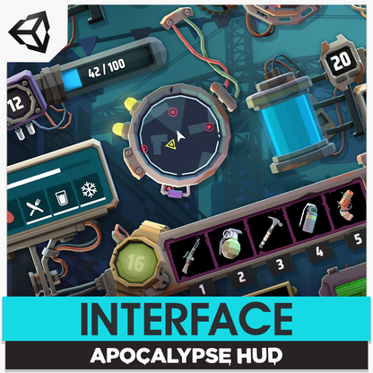 INTERFACE - Apocalypse HUD UI Asset by Synty Store | Synty Store