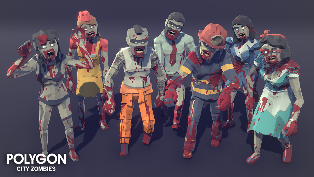 POLYGON | City Zombies | 3D Asset Pack – Synty Store