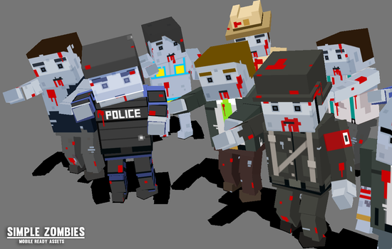 Blogbot Zombies SIMPLE | Zombies | Cartoon 3D Asset Pack – Synty Store