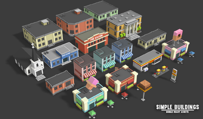 Simple Buildings - Cartoon City