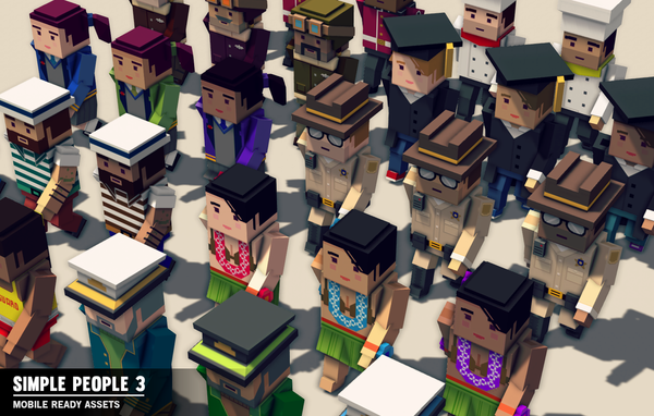 SIMPLE People 3 | Cartoon 3D Asset Pack – Synty Store