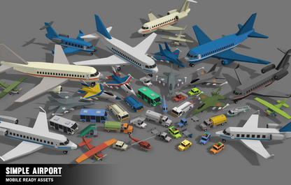 Simple Airport - Cartoon Assets