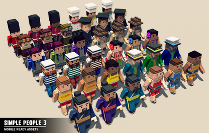 Simple People 3 Cartoon Game Assets - Find the Unity Asset in Store ...