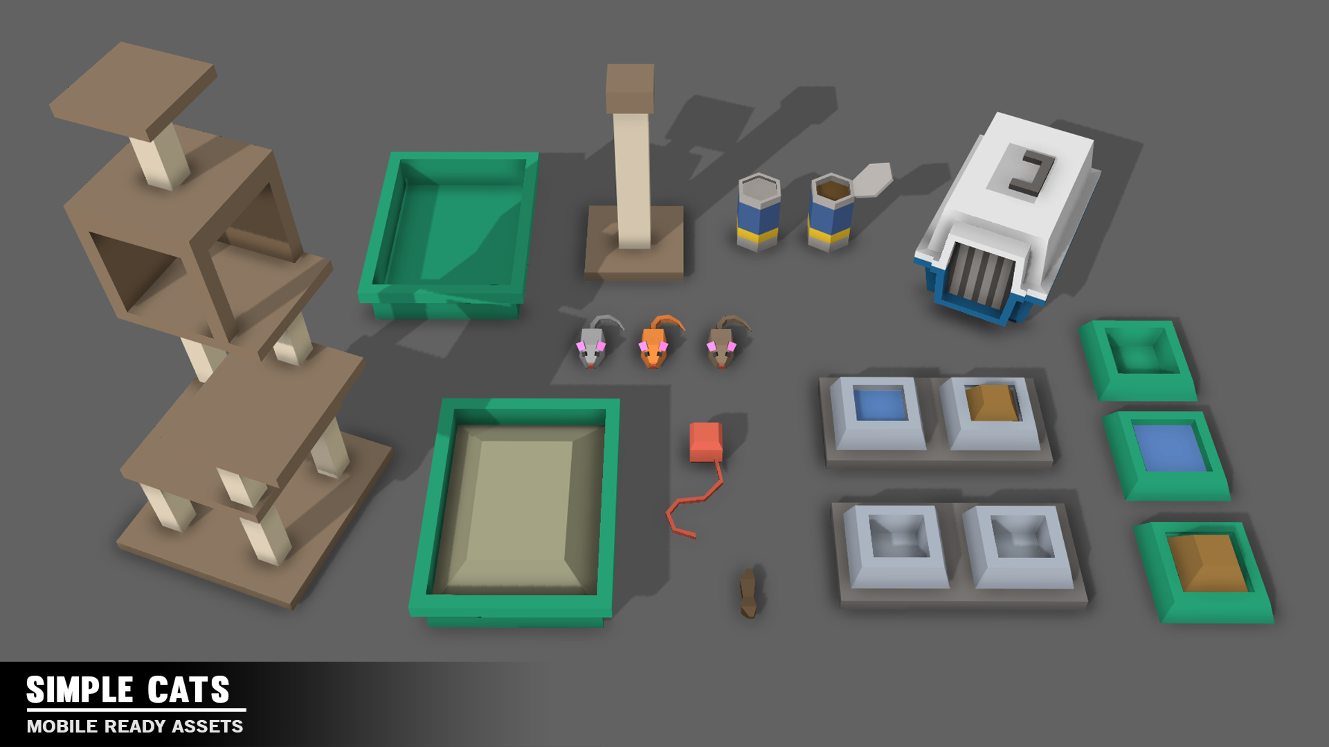 Simple Cats Cartoon Animal Game Assets - Find the Unity Asset in Store ...