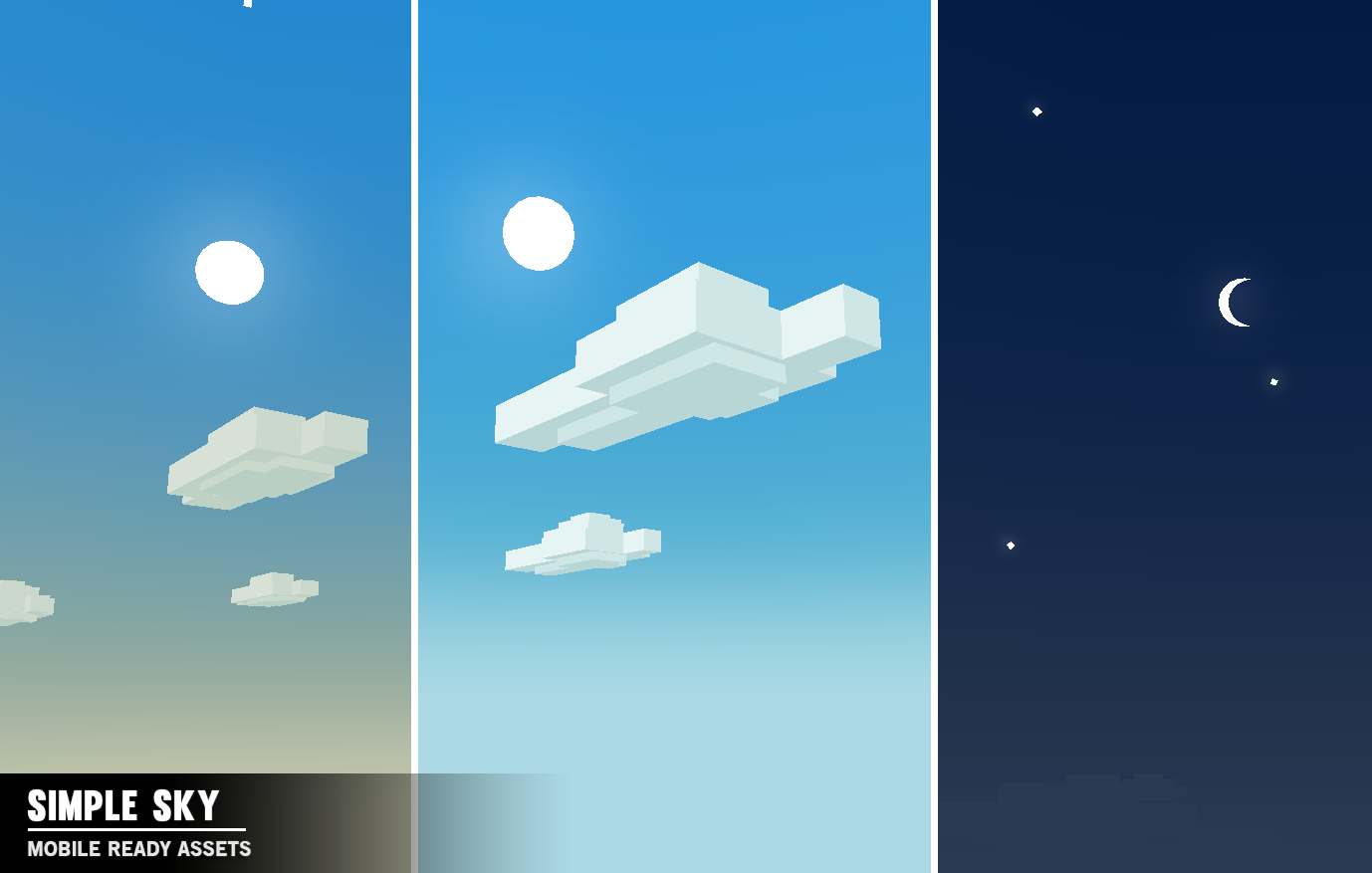 Simple Sky Mobile Ready Game Asset