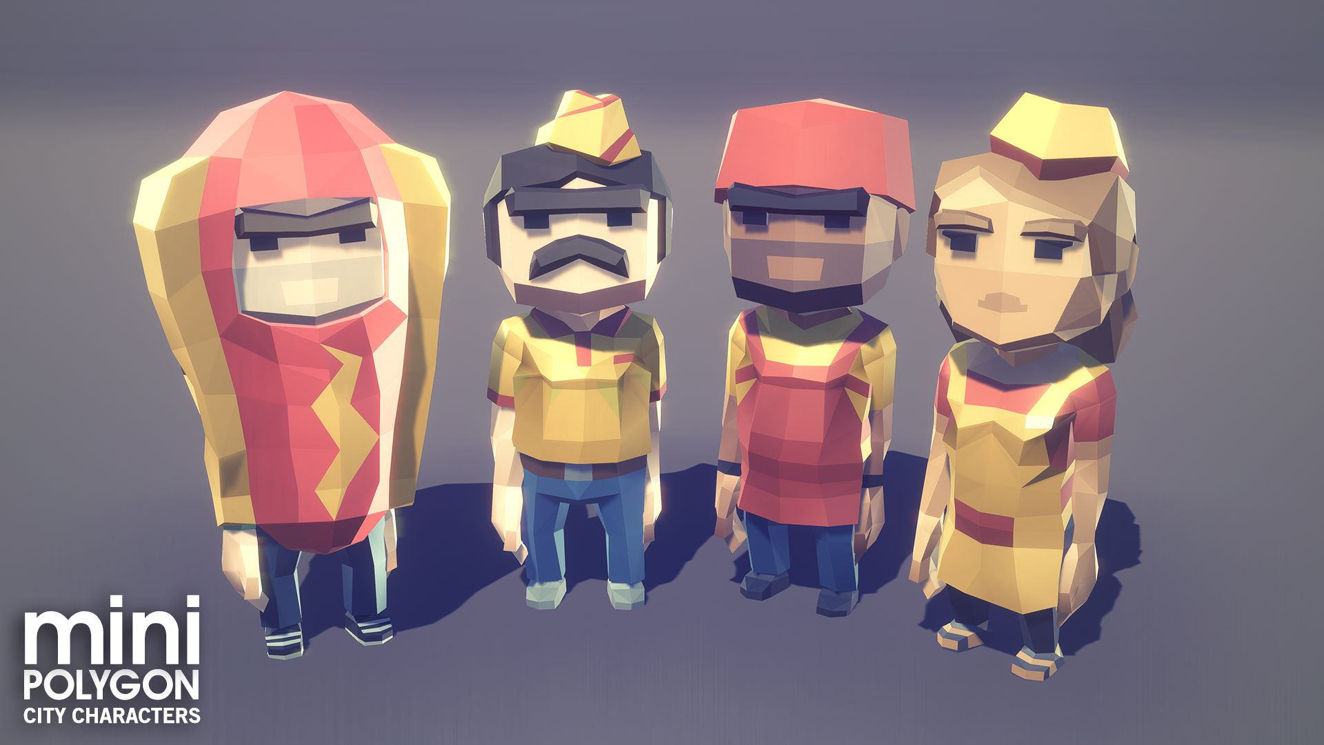 POLYGON MINI | City Characters | Mobile Asset Pack – Synty Store