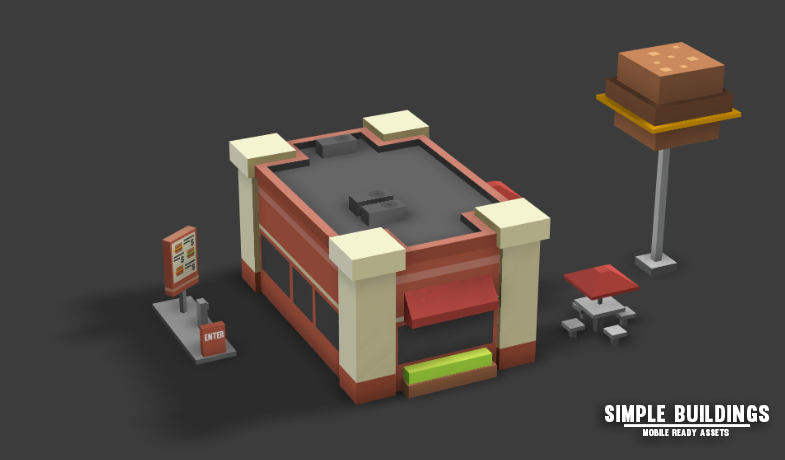 SIMPLE | Buildings | Cartoon CIty 3D Asset Pack – Synty Store