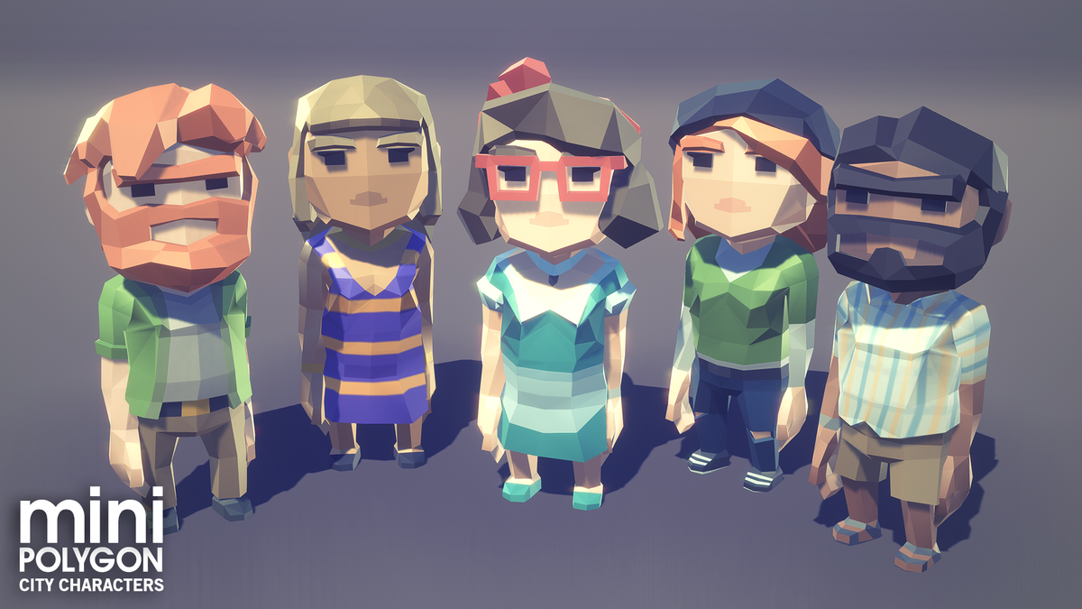 POLYGON MINI | City Characters | Mobile Asset Pack – Synty Store